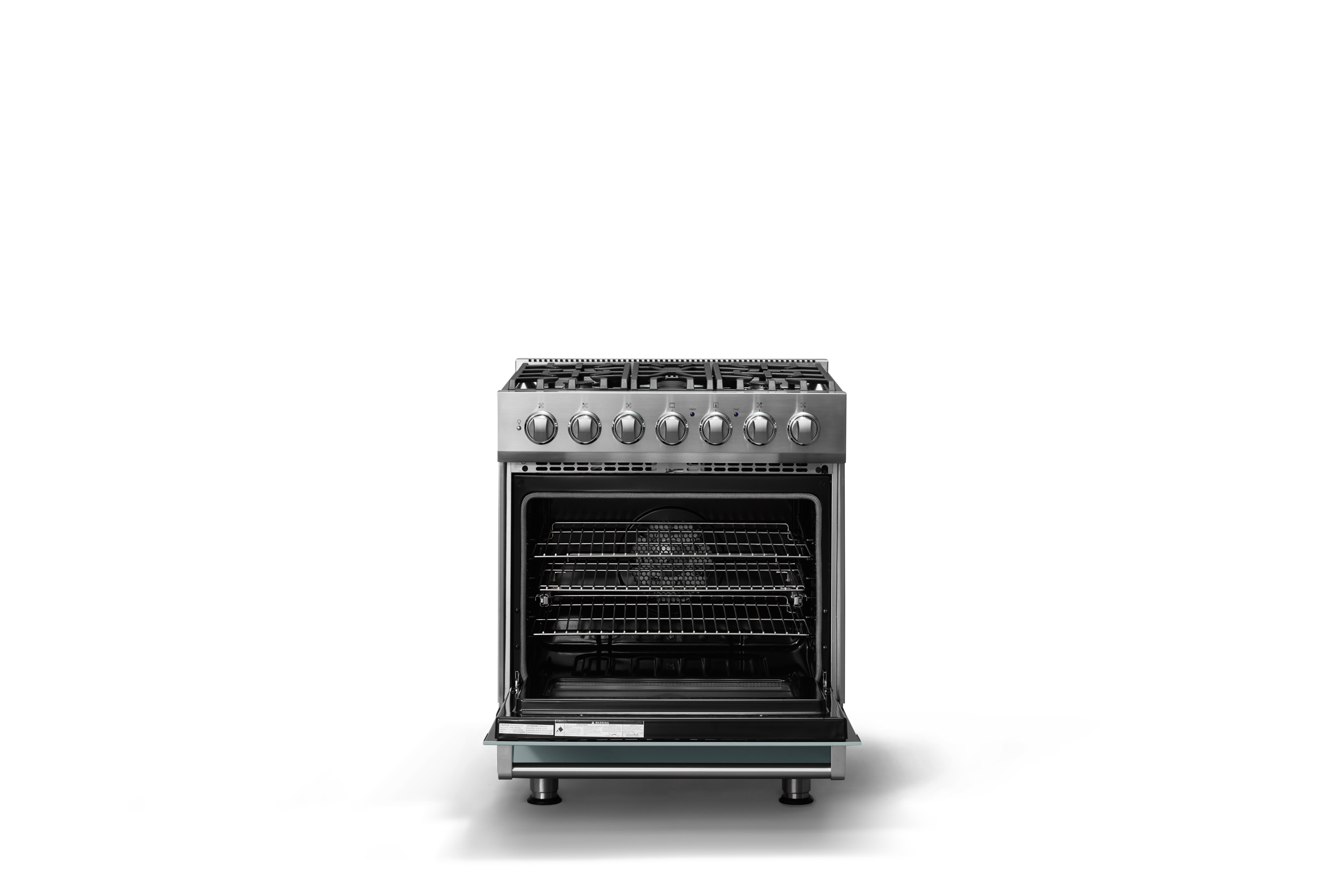 30"W. Self-Cleaning Dual Fuel Range RVDR33025BNSLP