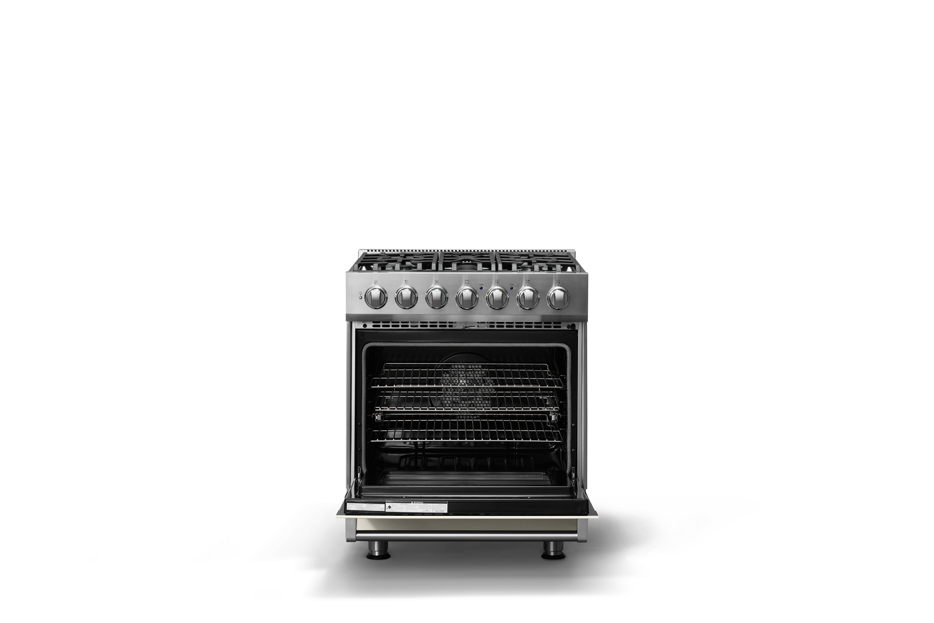 30"W. Self-Cleaning Dual Fuel Range RVDR33025BPW