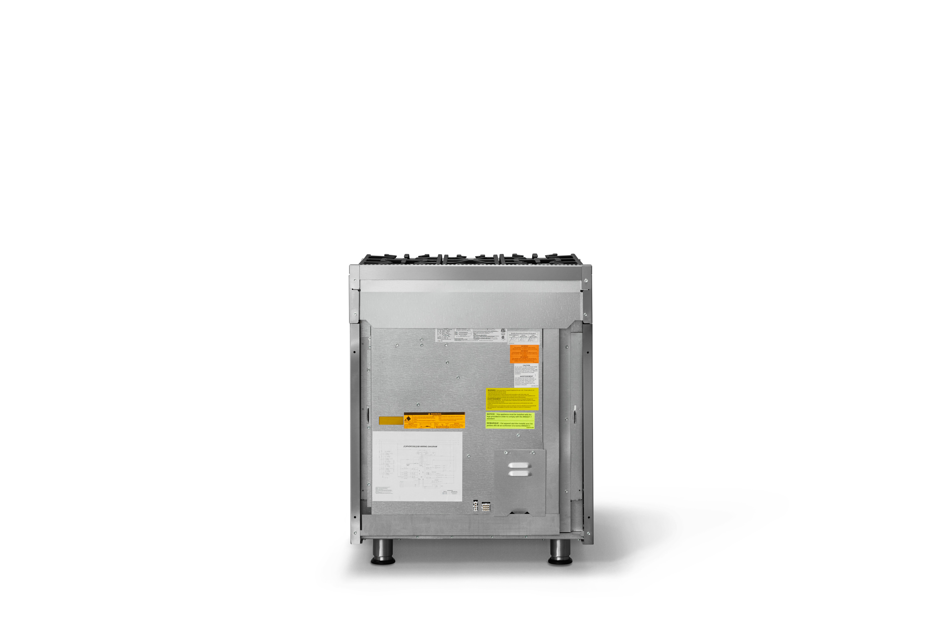 30"W. Self-Cleaning Dual Fuel Range RVDR33025BSB