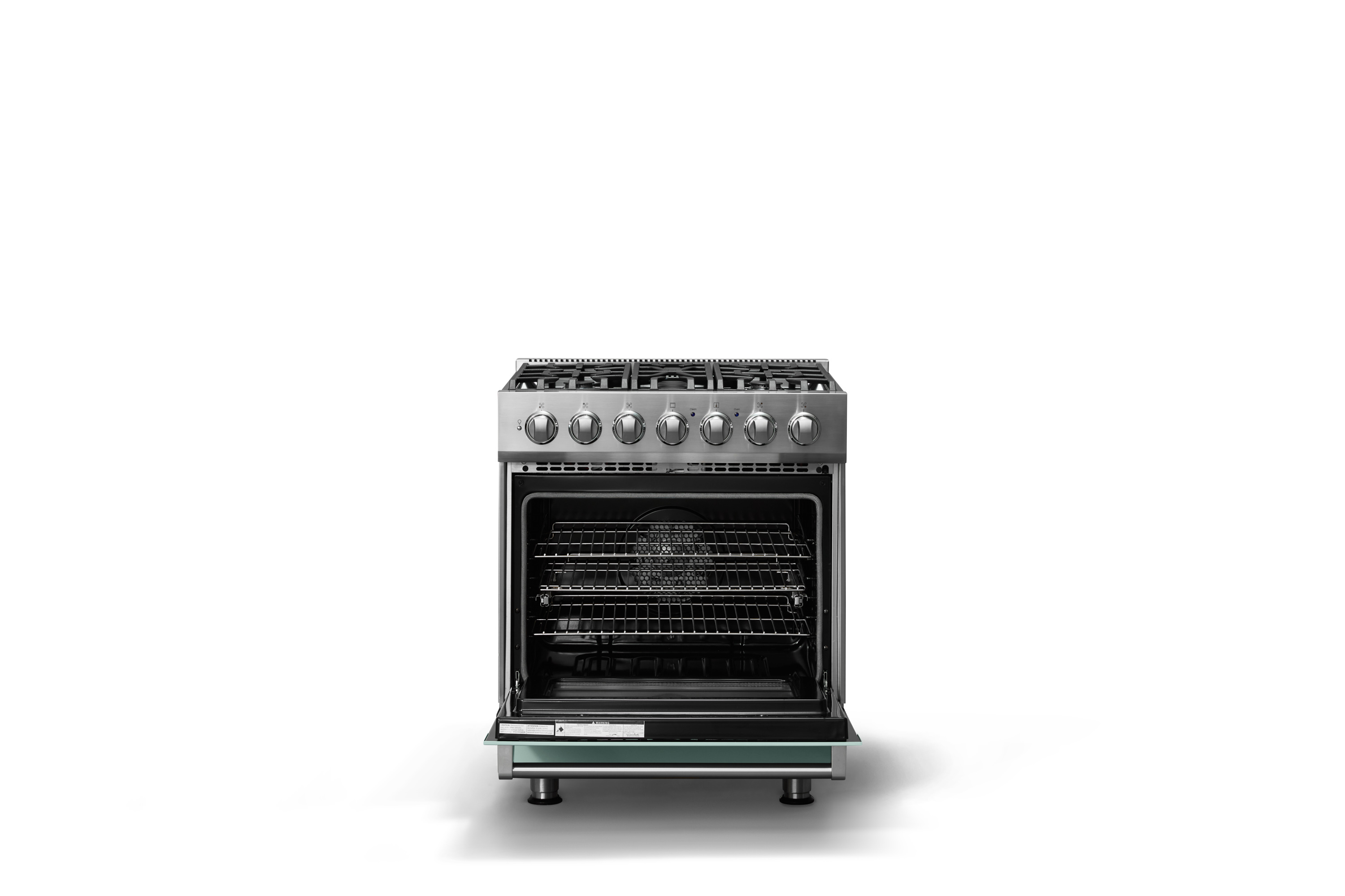 30"W. Self-Cleaning Dual Fuel Range RVDR33025BSPLP