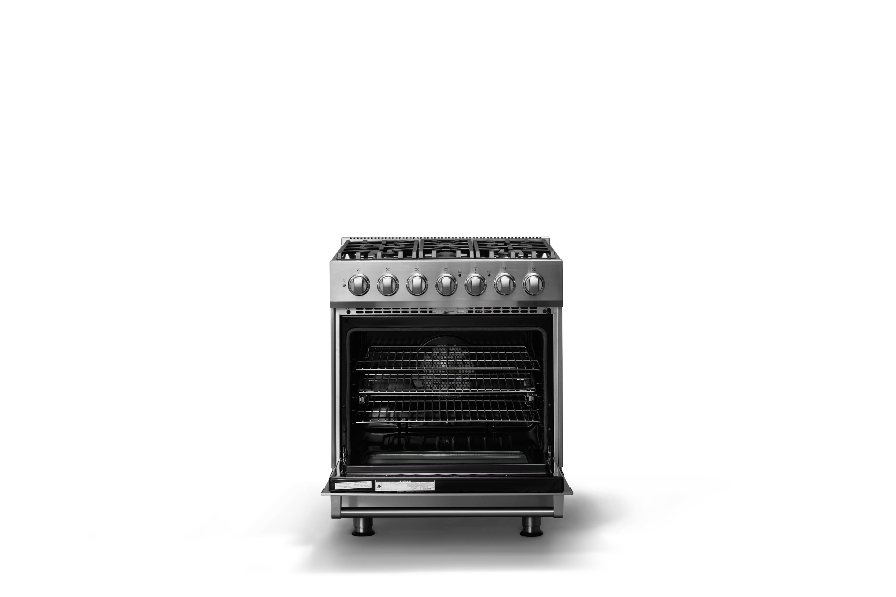 30"W. Self-Cleaning Dual Fuel Range RVDR33025BSS