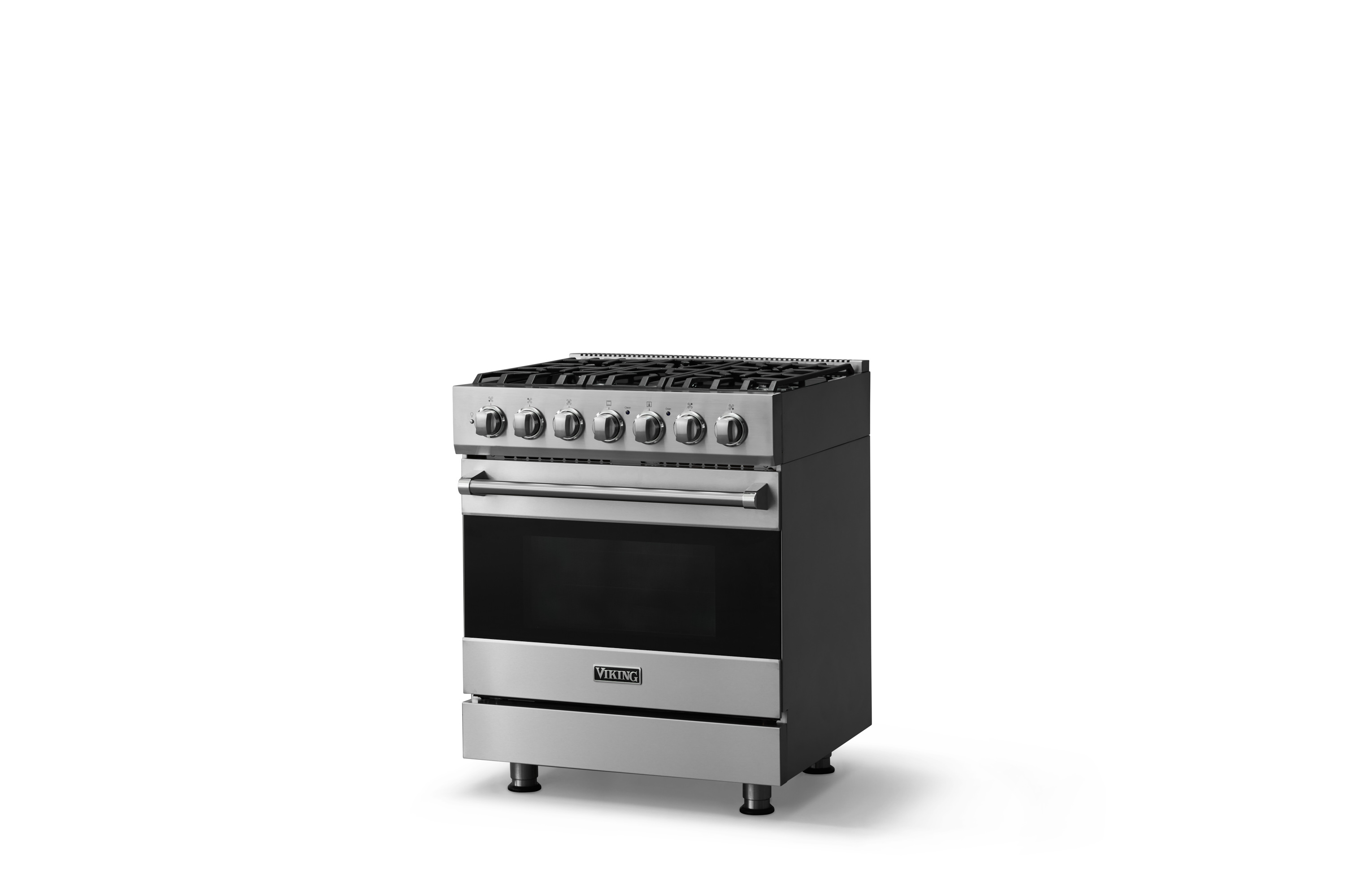 30"W. Self-Cleaning Dual Fuel Range RVDR33025BSSLP