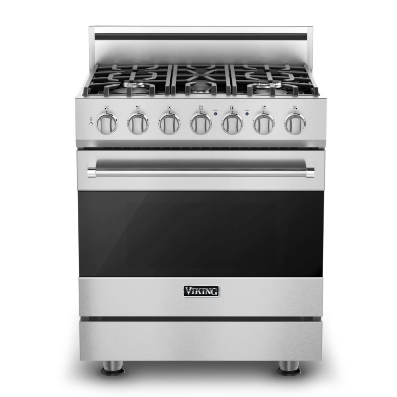 30" Self-Cleaning Dual Fuel Range RVDR33025BSSLP