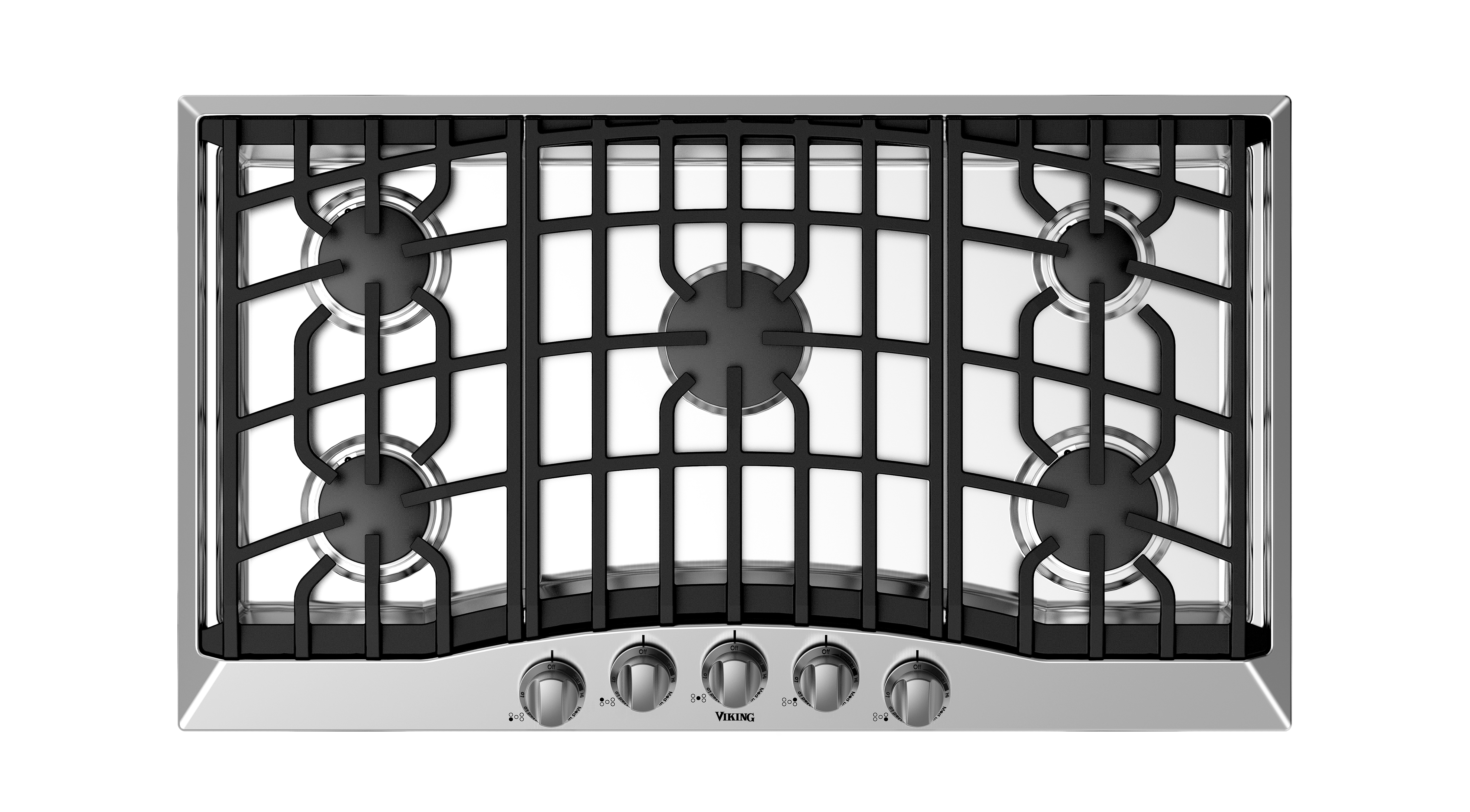 36"W. Gas Cooktop RVGC33615BSSLP