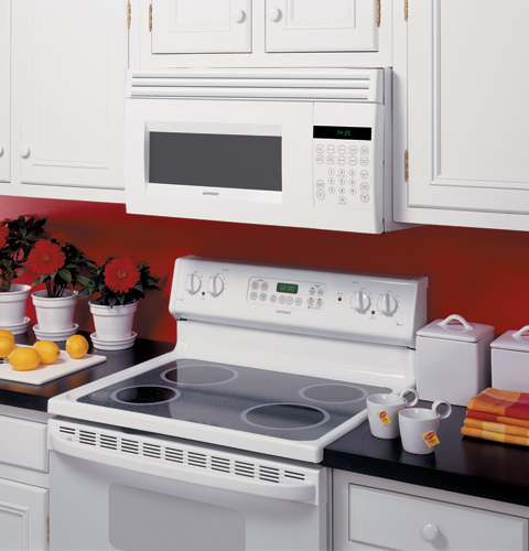 Hotpoint® 1.4 Cu. Ft. Over-the-Range Microwave Oven RVM1435WK