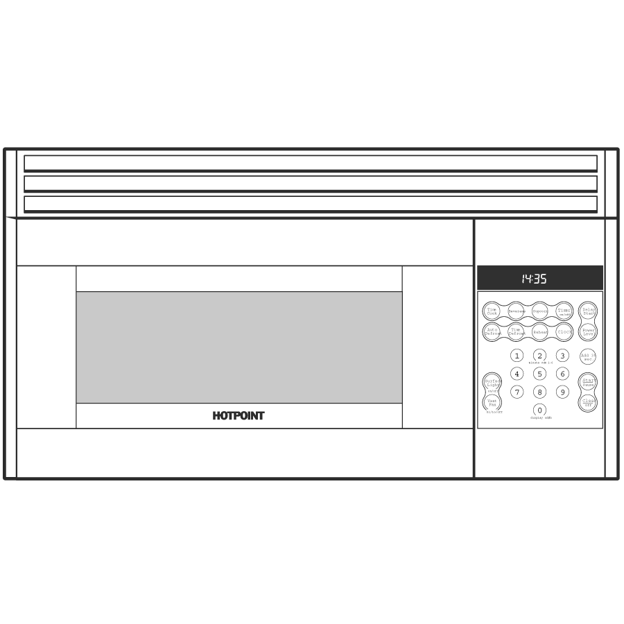 1.6 Cu. Ft. Over-the-Range Microwave Oven RVM1635BK, product image 3 of 3