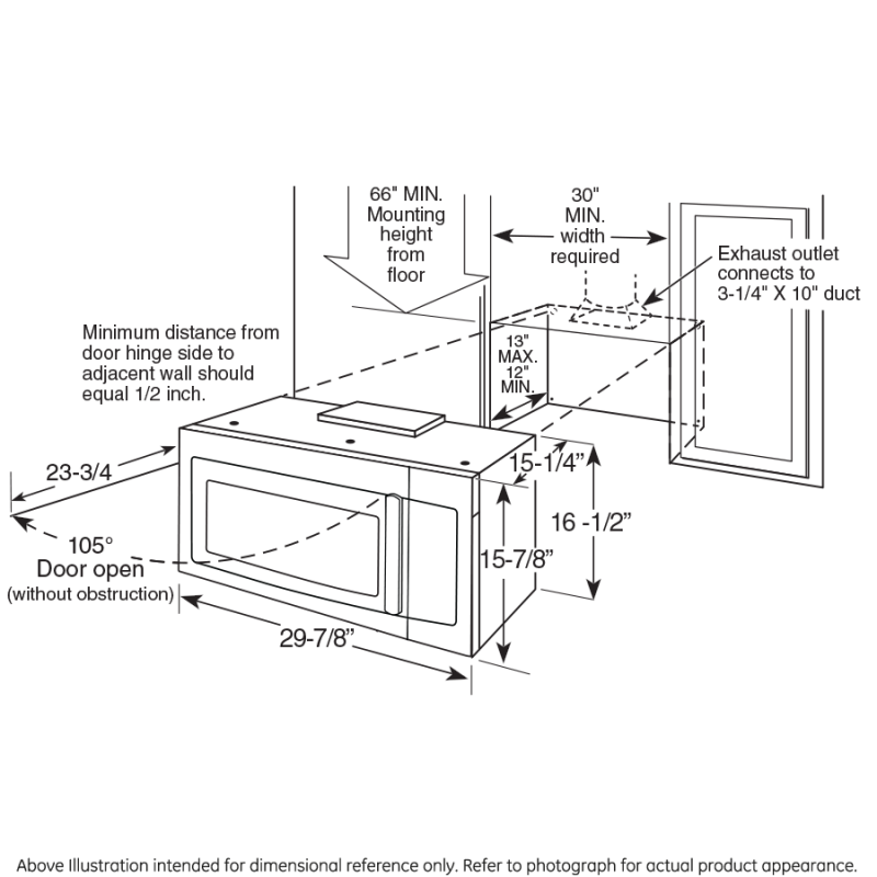 Hotpoint® 1.6 Cu. Ft. Over-the-Range Microwave Oven view 8