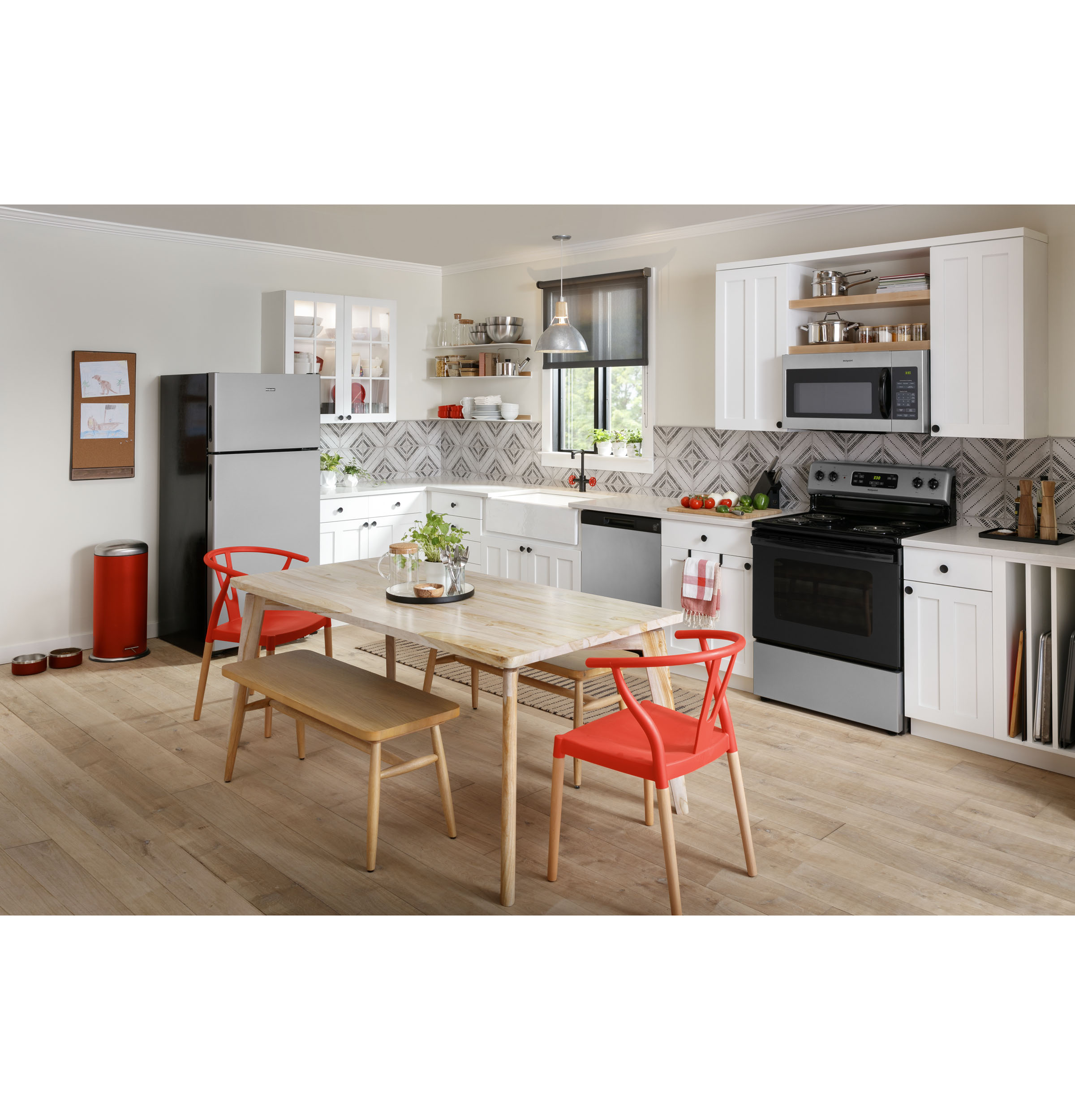 Hotpoint® 1.6 Cu. Ft. Over-the-Range Microwave Oven RVM5160MPSA