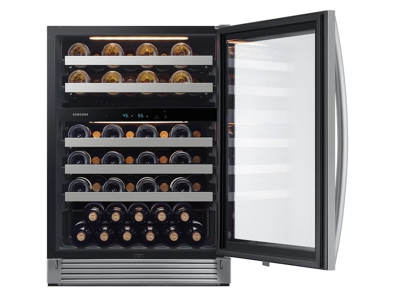 51-Bottle Wine Cooler Refrigerator in Stainless Steel view 4