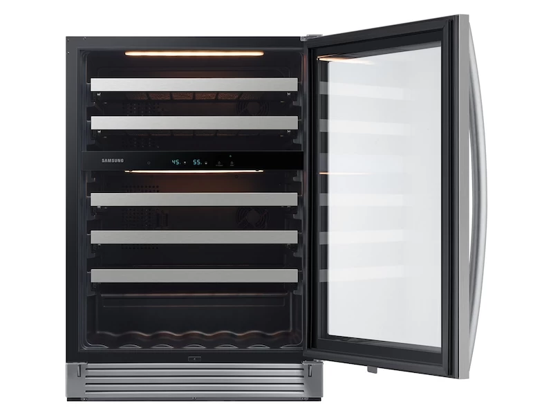 51-Bottle Wine Cooler Refrigerator in Stainless Steel view 3
