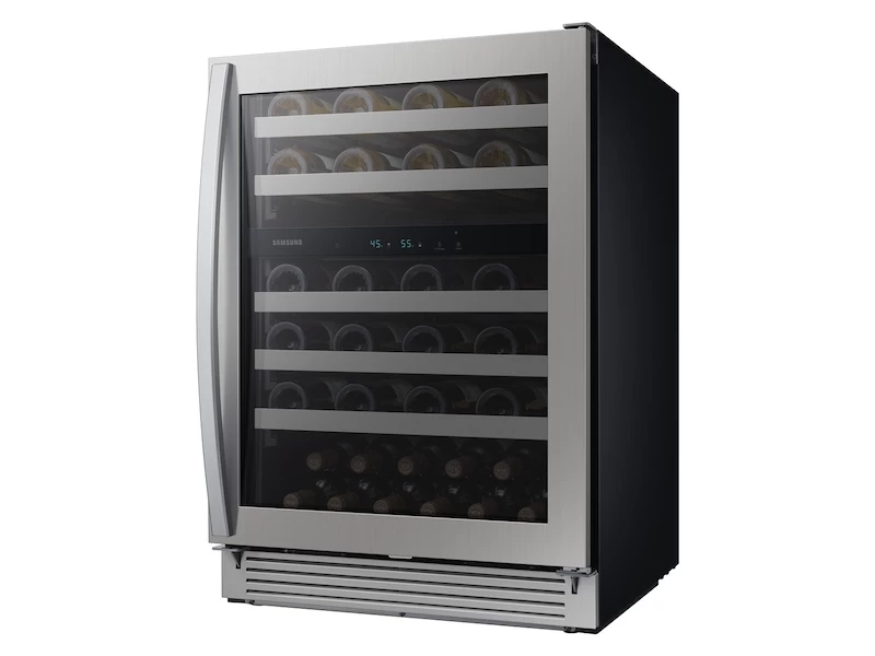51-Bottle Wine Cooler Refrigerator in Stainless Steel view 2