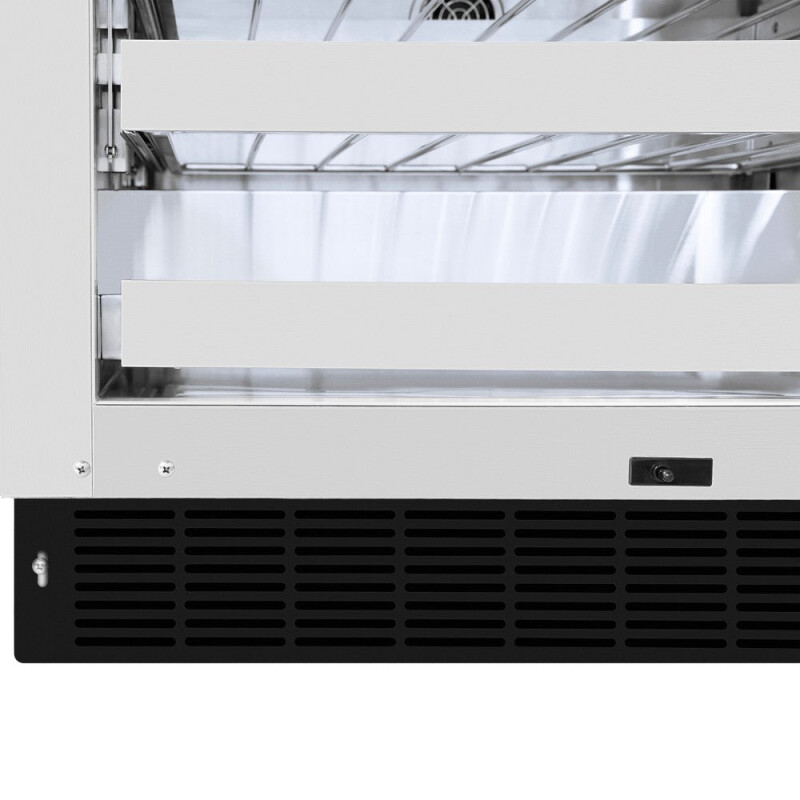24 In. Touchstone Dual Zone 44 Bottle Wine Cooler With Black Matte Glass Door RWDOBLM24