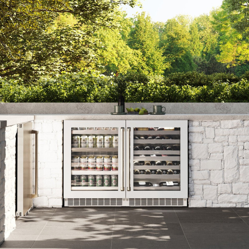ZLINE 24 in. Touchstone Dual Zone 44 Bottle Wine Cooler With White Matte Glass Door (RWDO-WM-24) RWDOWM24