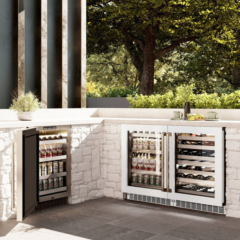ZLINE 24 in. Touchstone Dual Zone 44 Bottle Wine Cooler With White Matte Glass Door (RWDO-WM-24) RWDOWM24