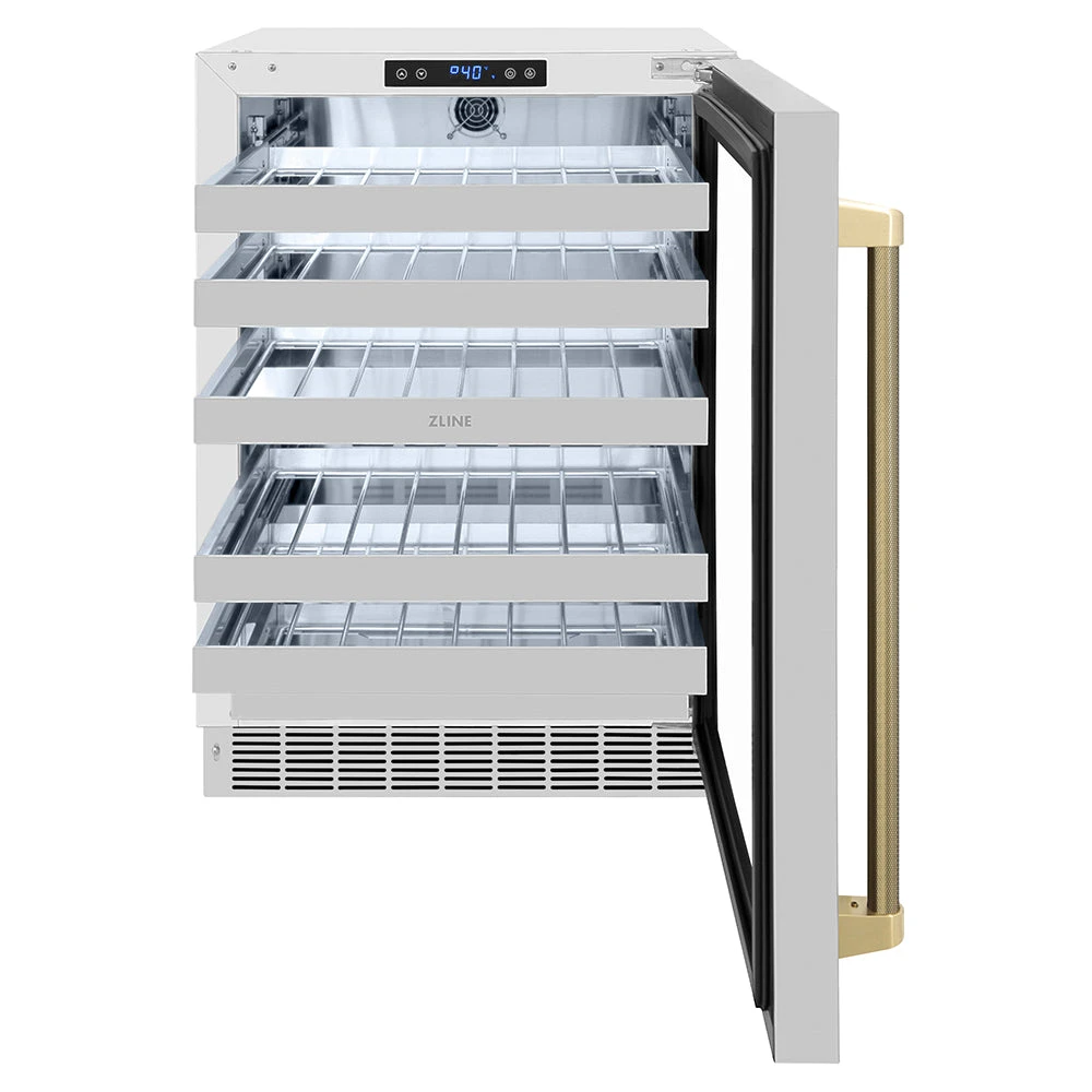 24 in. Touchstone Dual Zone 44 Bottle Wine Cooler RWDOZGS24KCB