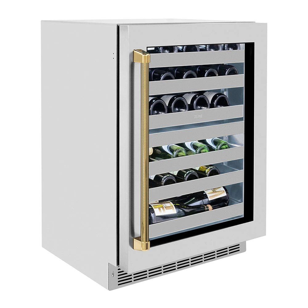 24 in. Touchstone Dual Zone 44 Bottle Wine Cooler RWDOZGS24KG