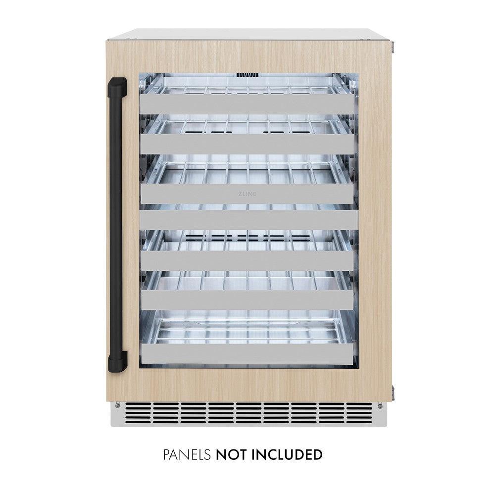 Autograph Edition 24 In. Touchstone Dual Zone 44 Bottle Wine Cooler With Panel Ready Glass Door And Matte Black Handle RWDPOZ24MB