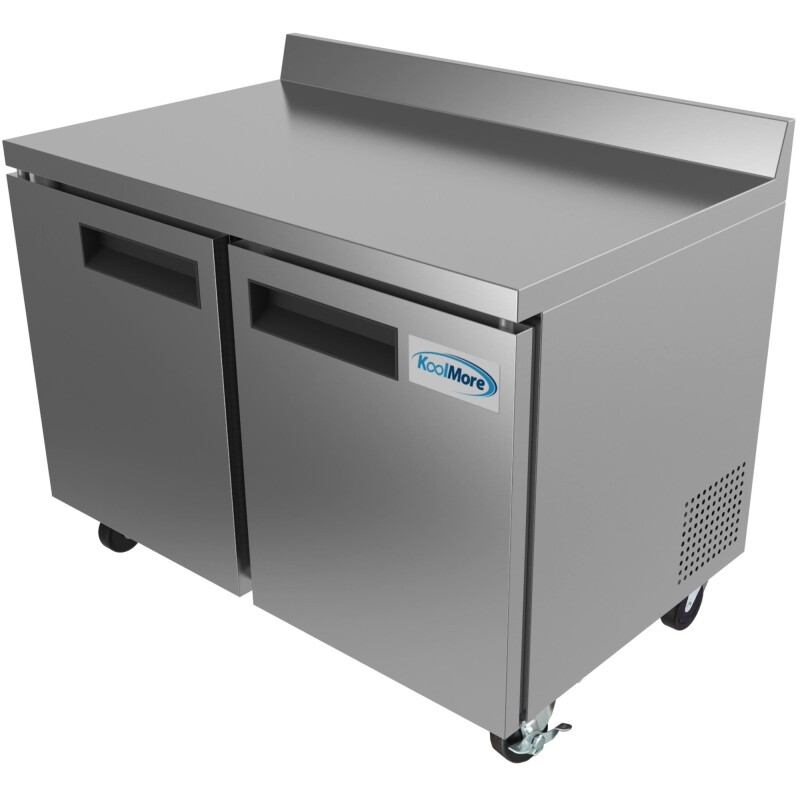 48 in. Two-Door Worktop Refrigerator With 3.5 in. Backsplash - 12 Cu Ft RWT2D12C, product image 3 of 9