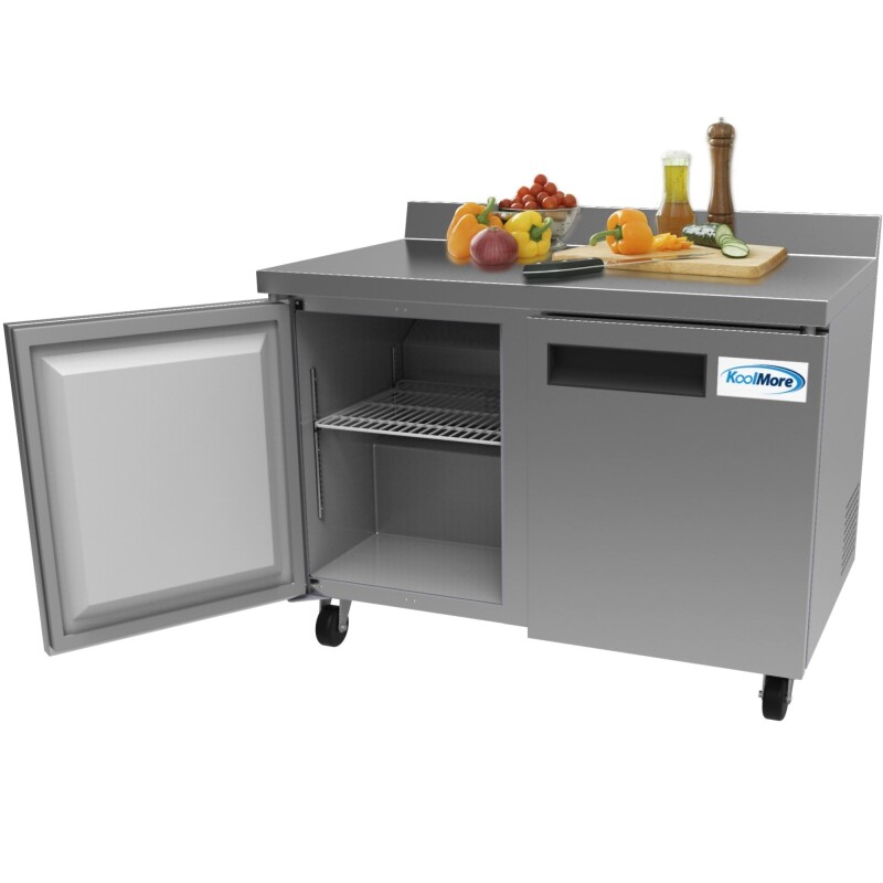 48 in. Two-Door Worktop Refrigerator With 3.5 in. Backsplash - 12 Cu Ft RWT2D12C, product image 8 of 9