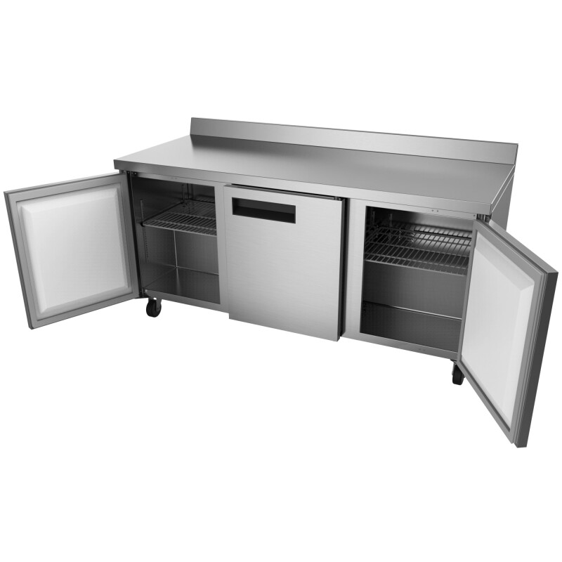 72 in. Three-Door Worktop Refrigerator With 3.5 in. Backsplash - 16.9 Cu Ft RWT3D16C, product image 2 of 9