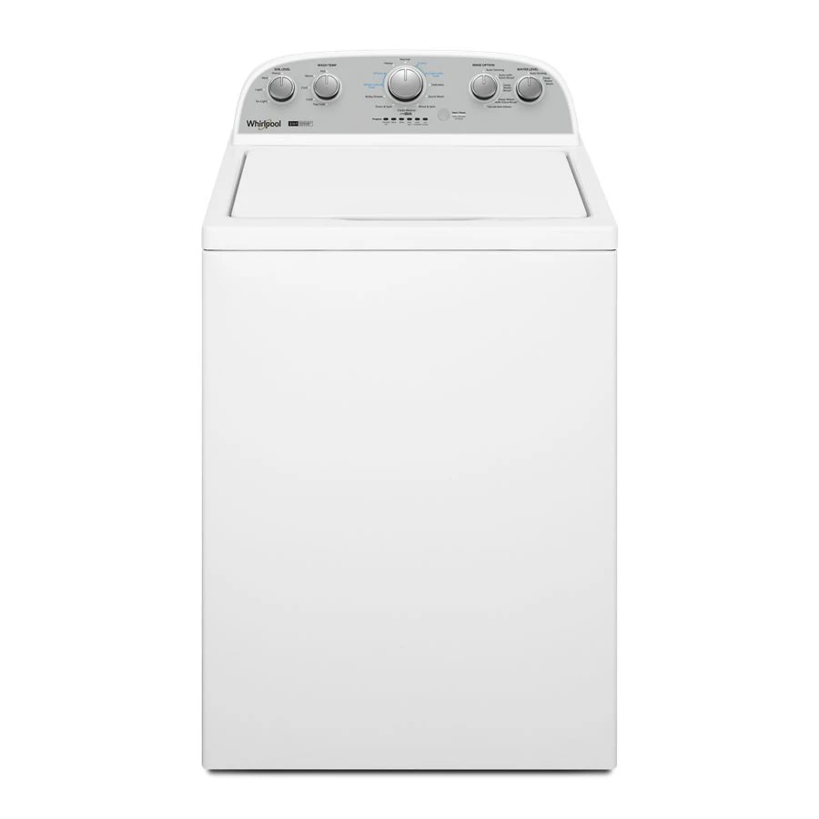 Refurbished 3.8–3.9 Cu. Ft. Whirlpool® Top Load Washer with Removable Agitator. RWTW4957PW