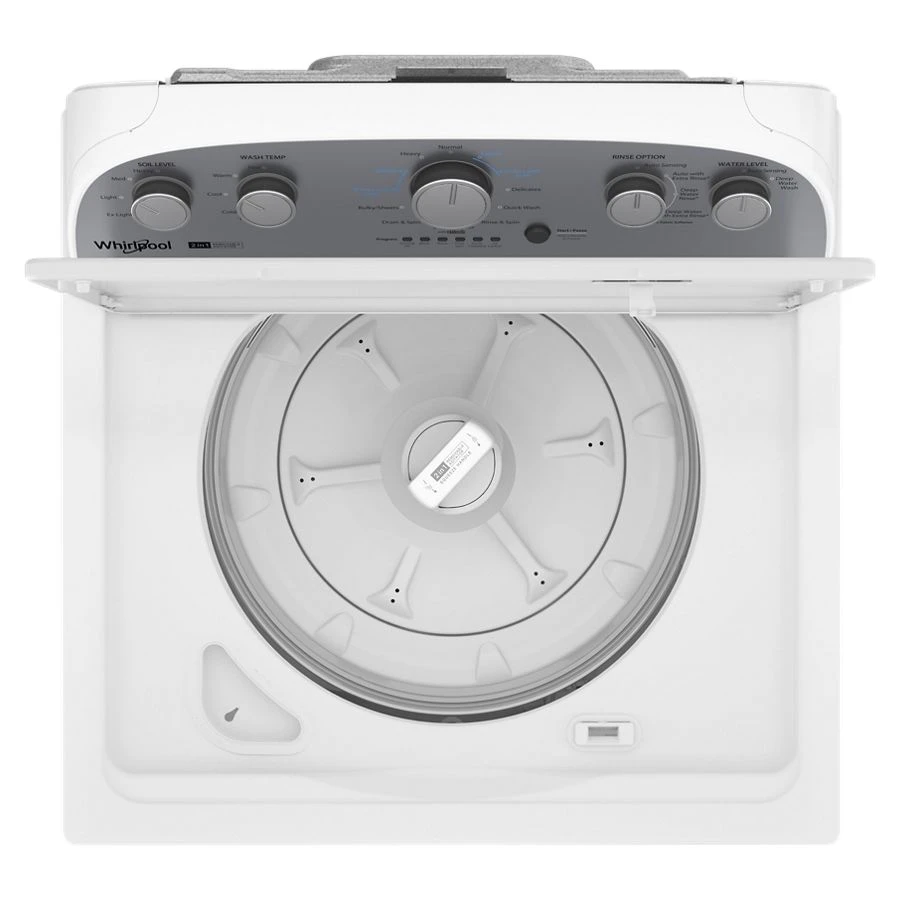 Refurbished 3.8–3.9 Cu. Ft. Whirlpool® Top Load Washer with Removable Agitator. RWTW4957PW