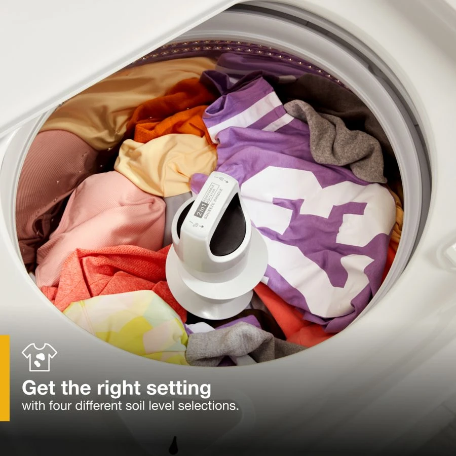 Refurbished 3.8–3.9 Cu. Ft. Whirlpool® Top Load Washer with Removable Agitator. RWTW4957PW