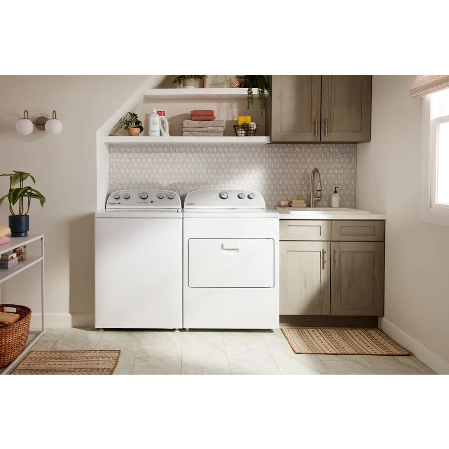 Refurbished 3.8–3.9 Cu. Ft. Whirlpool® Top Load Washer with Removable Agitator. RWTW4957PW