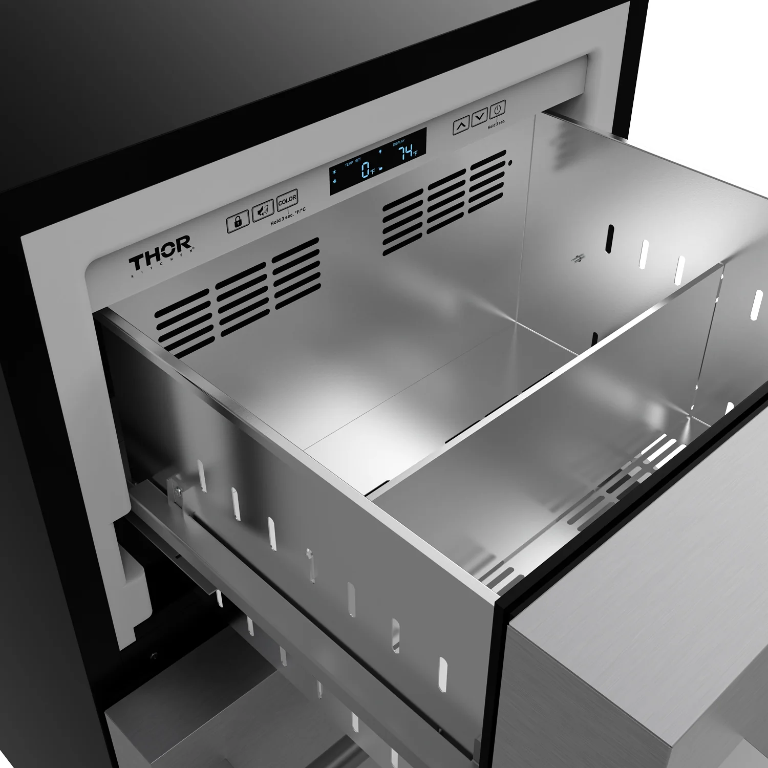 24 Inch Undercounter Built-in / Freestanding Drawer Freezer Stainless Steel Gordon Ramsay Series RZ24U