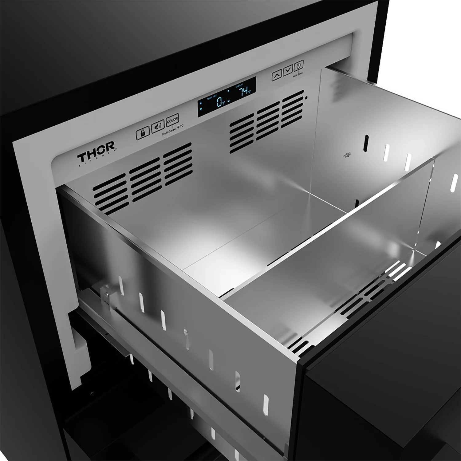 24″ Undercounter Built-in / Freestanding Drawer Freezer Black RZ24UB