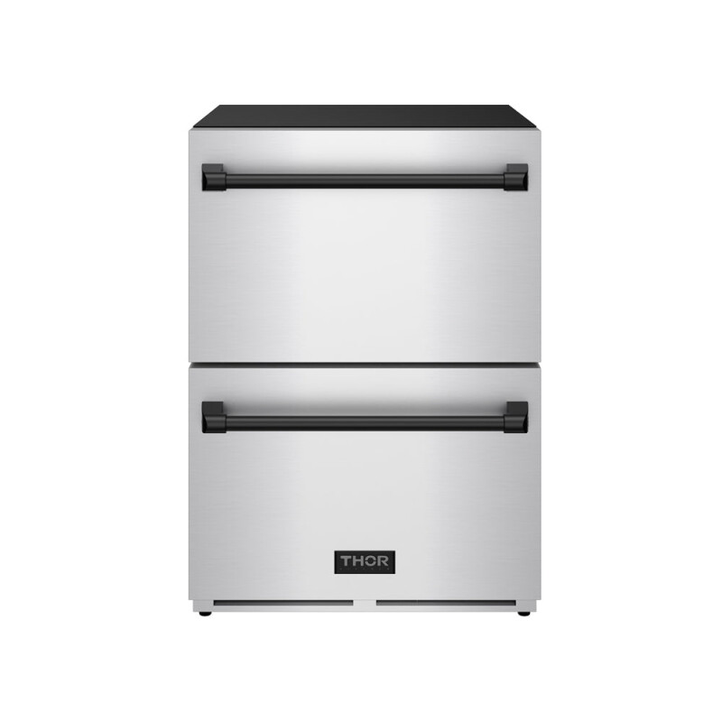 24 Inch Undercounter Built-in / Freestanding Drawer Freezer Stainless Steel/black Gordon Ramsay Series RZ24UBLK