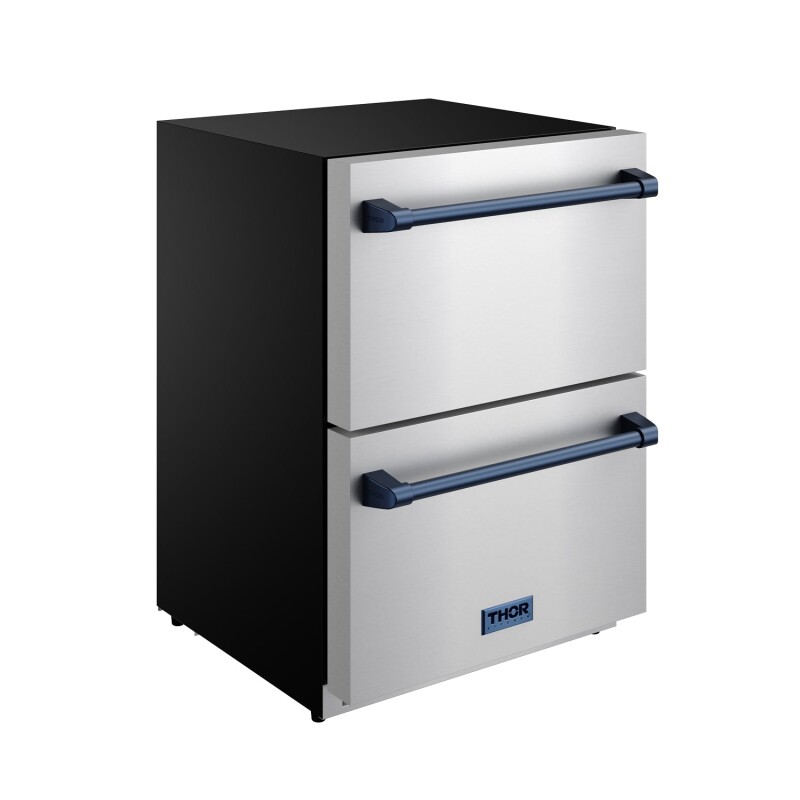 24 Inch Undercounter Built-in / Freestanding Drawer Freezer Stainless Steel/blue Gordon Ramsay Series RZ24UBLU