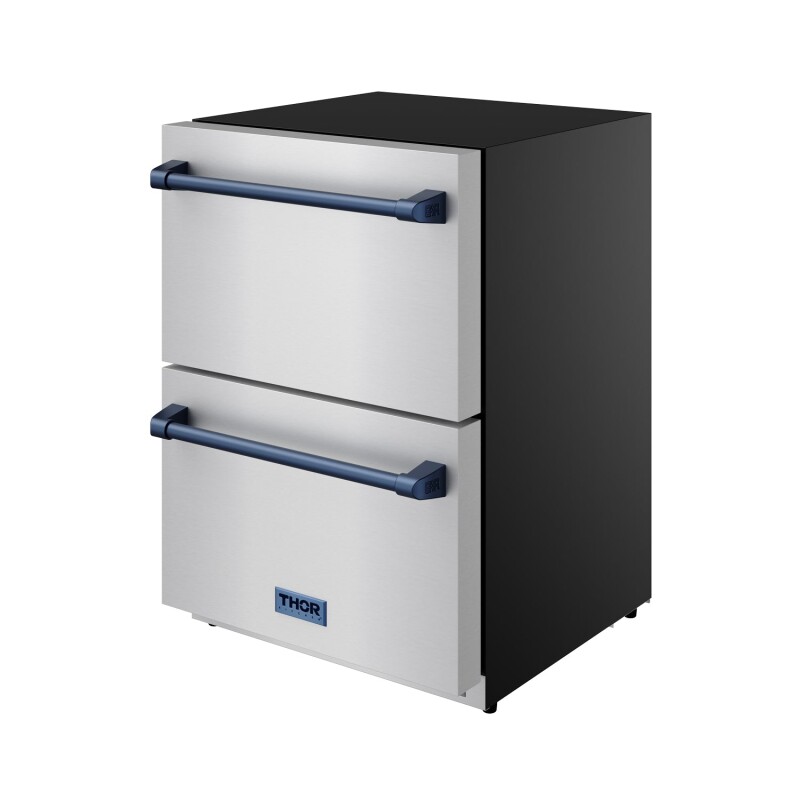 24 Inch Undercounter Built-in / Freestanding Drawer Freezer Stainless Steel/blue Gordon Ramsay Series RZ24UBLU