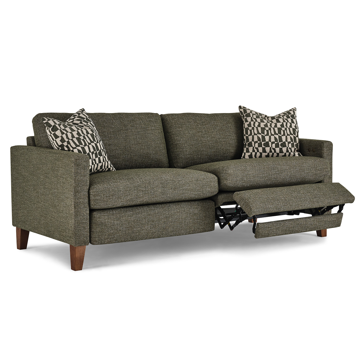 Traftly - Modern Styled Incliner Sofa - Dark Walnut - S100RI4DW S100RI4DW