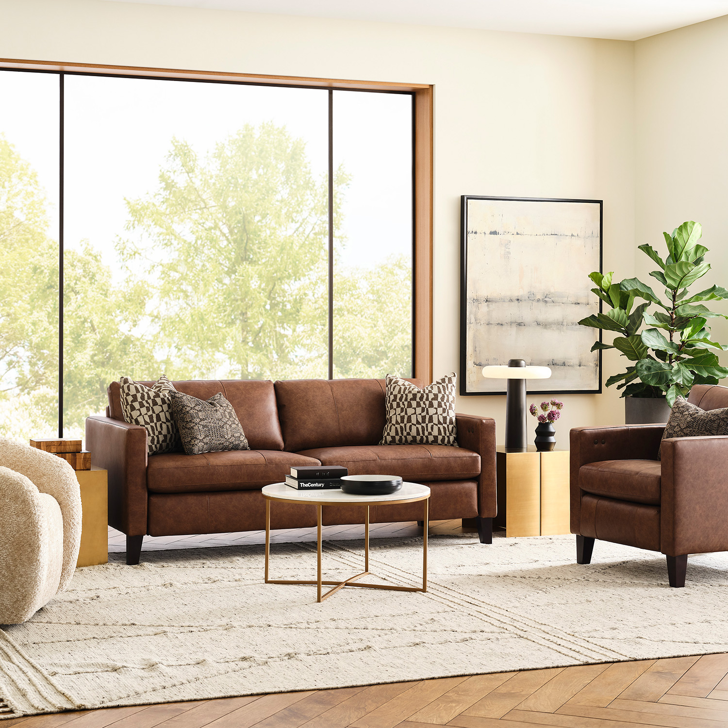 Traftly - Modern Styled Incliner Sofa - Dark Walnut - S100RI4DW S100RI4DW