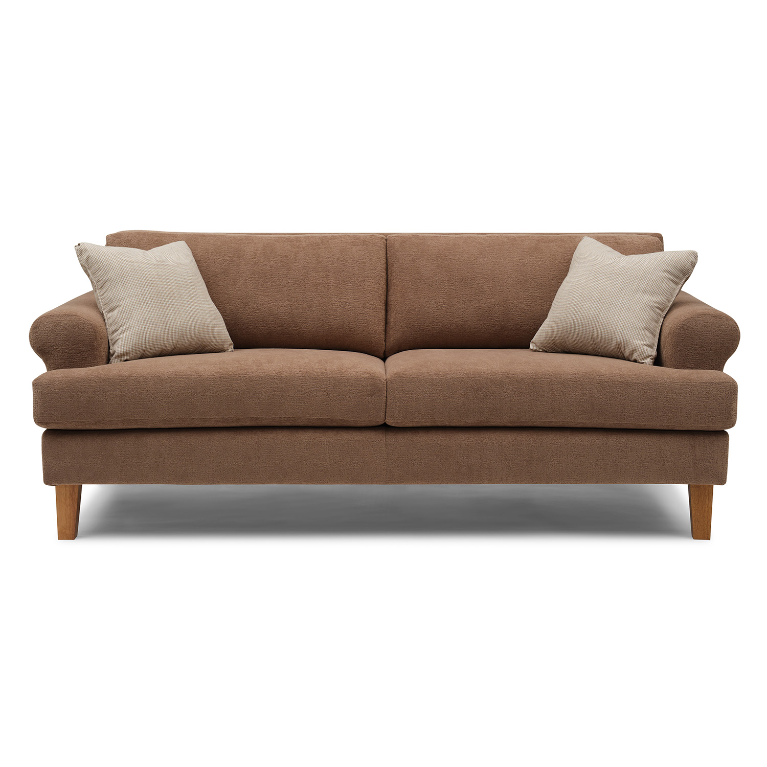 Lumira - Transitionally-styled Sofa W/ 2 Pillows - Dark Walnut - S21DW S21DW