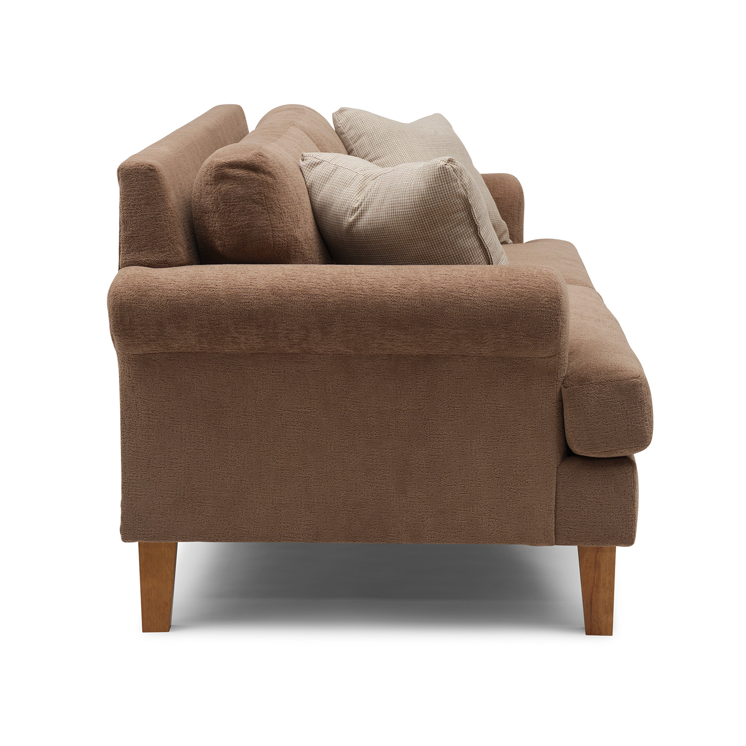 Lumira - Transitionally-styled Sofa W/ 2 Pillows - Dark Walnut - S21DW S21DW