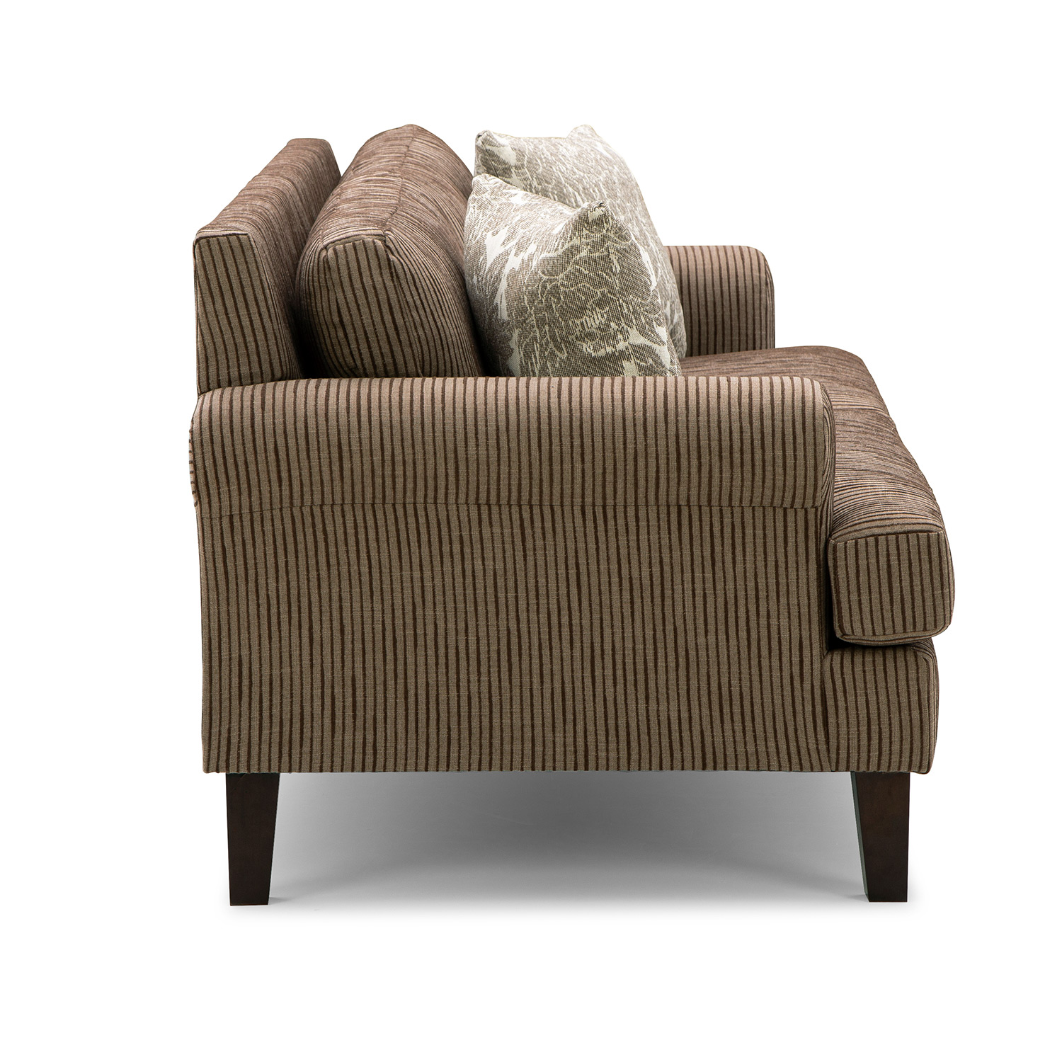 Lumira - Transitionally-styled Sofa W/ 2 Pillows - Dark Walnut - S21DW S21DW