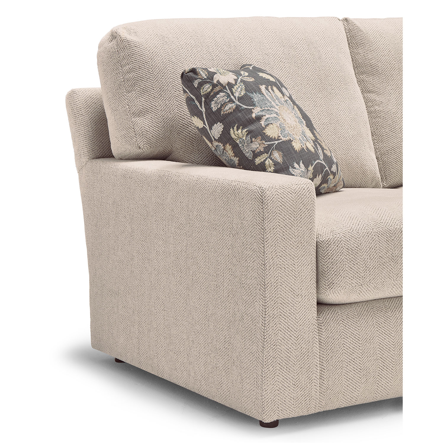 Dovely - Transitional, Stationary Sofa W/ 2 Pillows - S25 S25