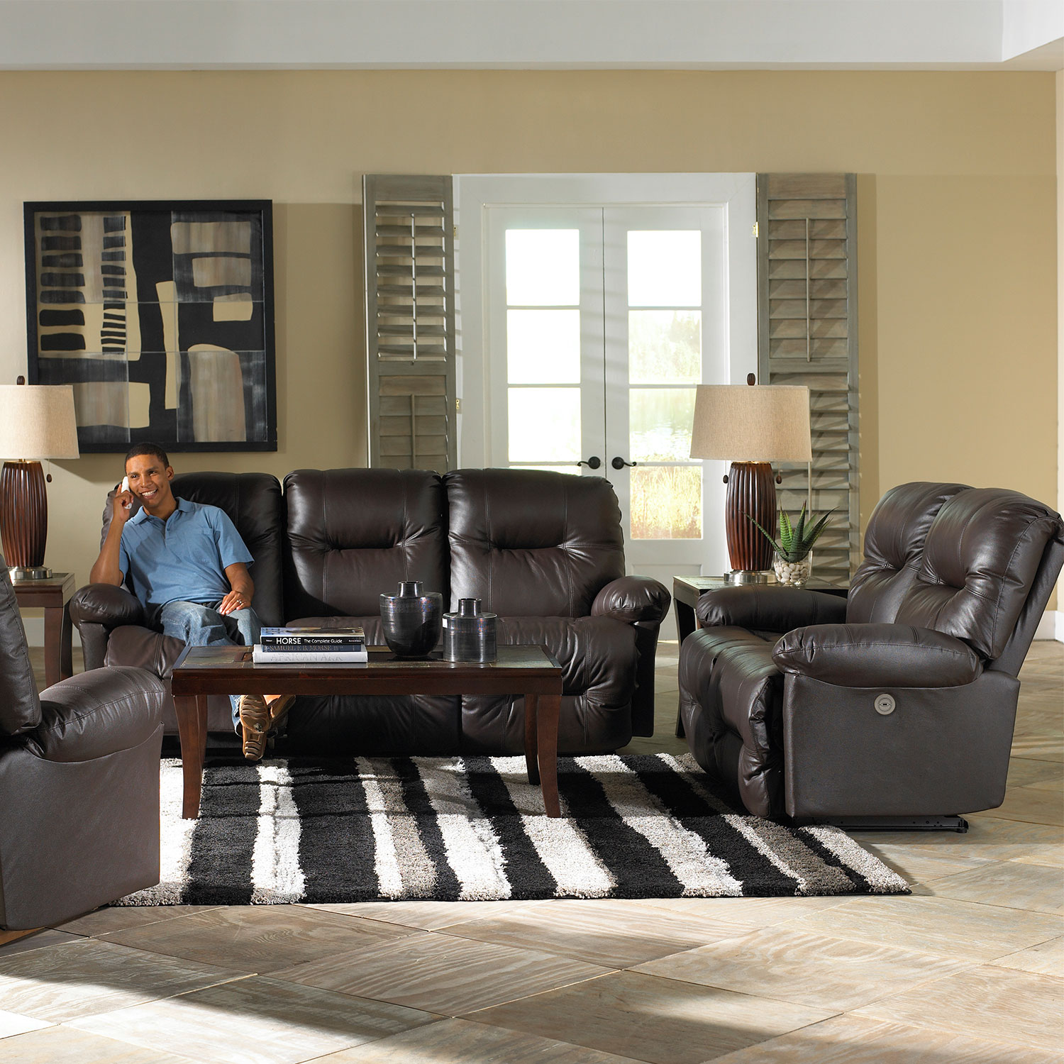 Zaynah - Leather Dual Reclining Sofa - S501CA4 S501CA4