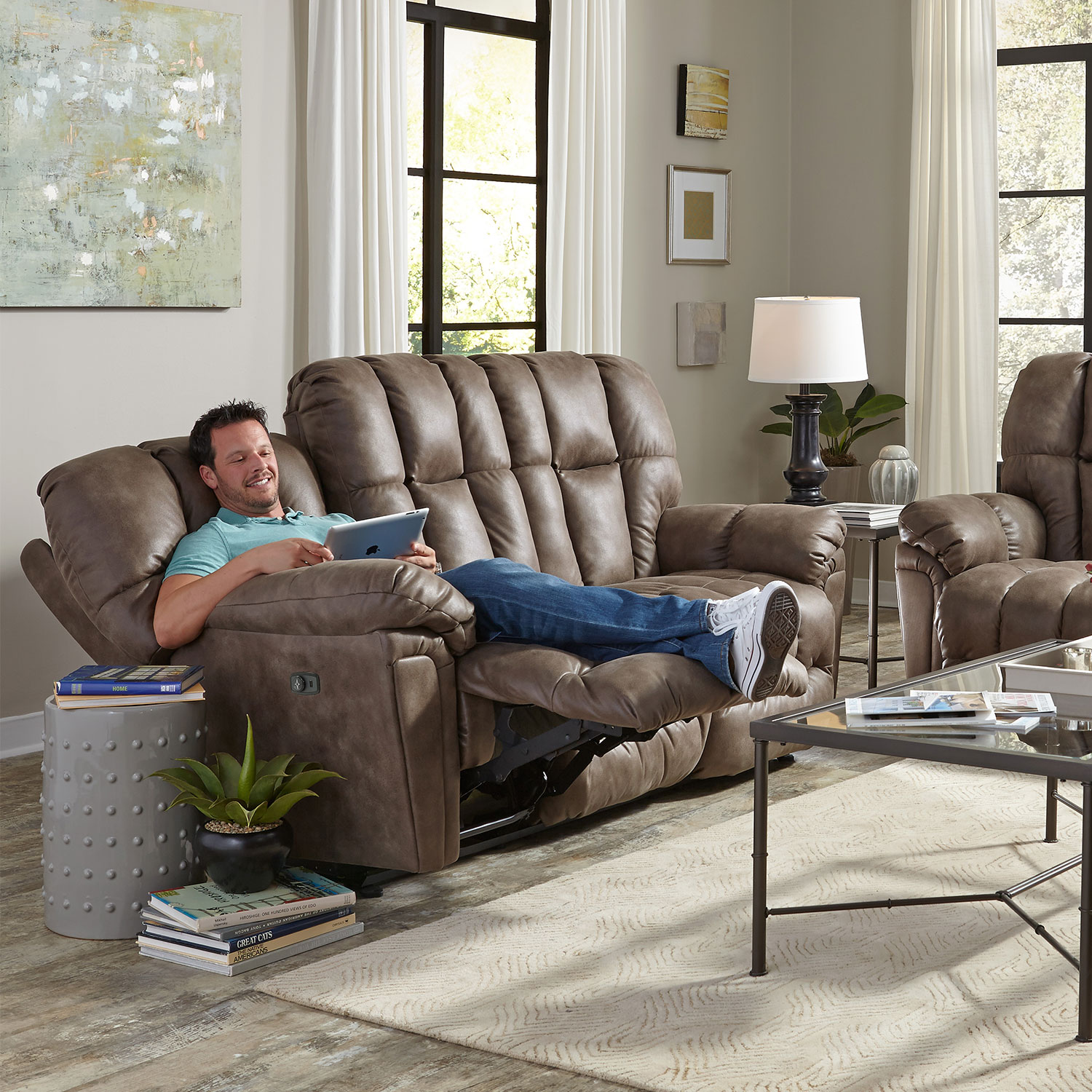 Lucas - Reclining Sofa Featuring Best-max Construction - S655RA4 S655RA4