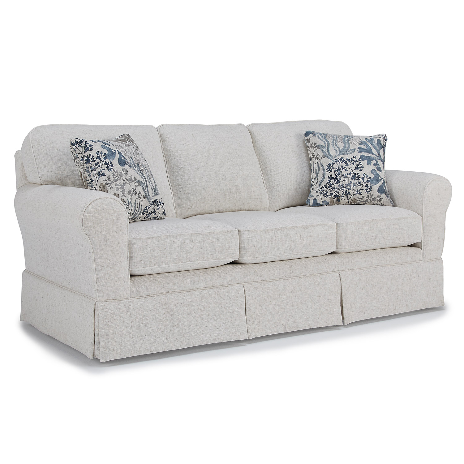 Susanna - Rolled Arm Skirted Sofa - S70 S70