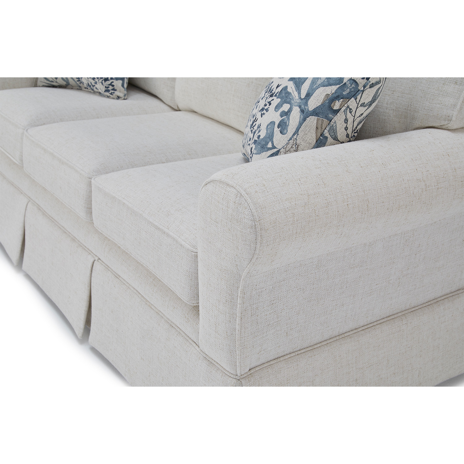Susanna - Rolled Arm Skirted Sofa - S70 S70