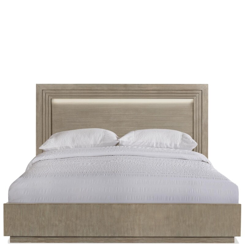 Cascade Dovetail King Illuminated Panel Bed S720
