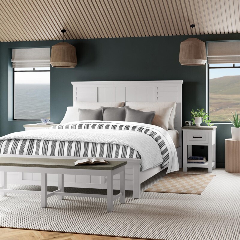 Cora King Louver Bed S784