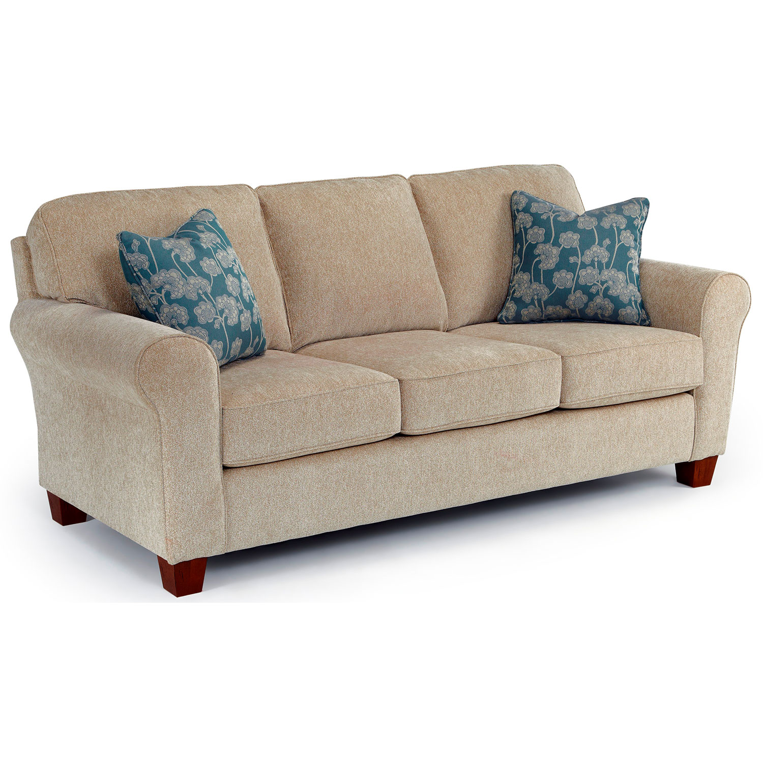 Annabel 0 - Annabel Tradtional, Stationary Sofa - Dark Walnut - S80DW S80DW