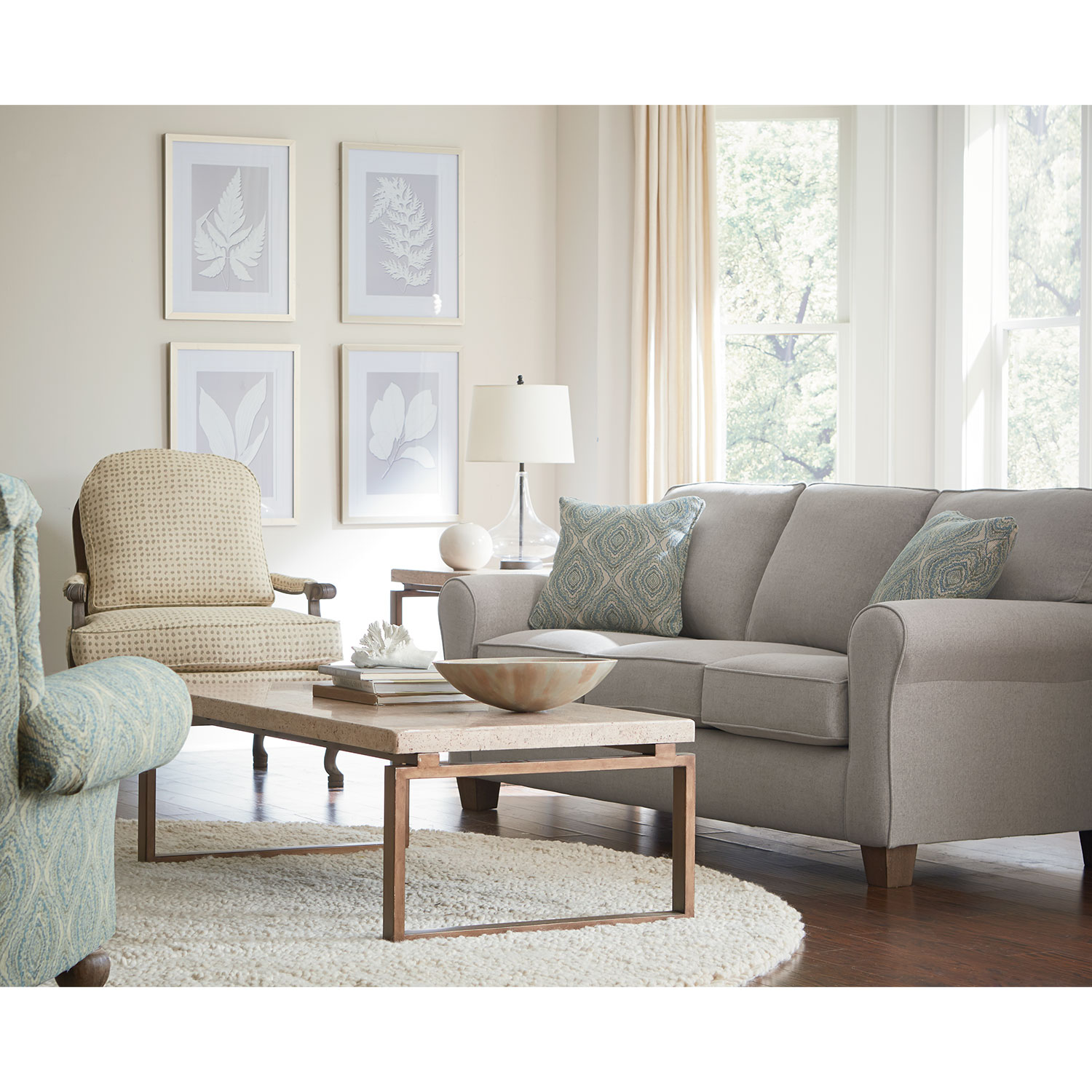 Annabel 0 - Annabel Tradtional, Stationary Sofa - Dark Walnut - S80DW S80DW