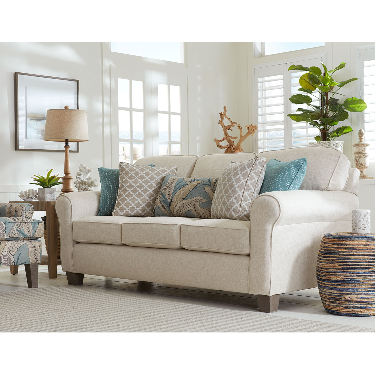 Annabel 0 - Annabel Tradtional, Stationary Sofa - Dark Walnut - S80DW S80DW