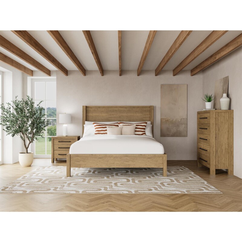 Davie King Panel Bed S821