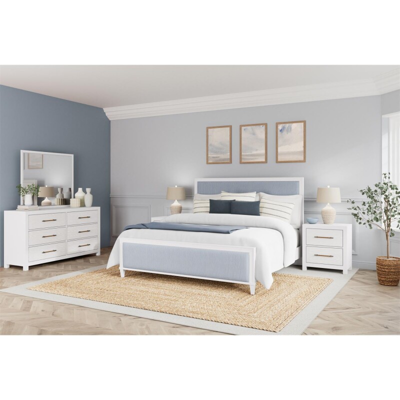 Rosalie King Upholstered Bed S844